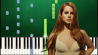 Lana Del Rey  Yosemite Piano Tutorial Advanced [upl. by Inalaeham]