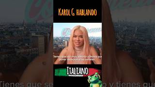 Karol G habla Italiano [upl. by Fonville478]