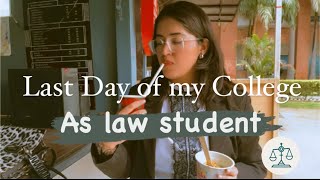 Last day of my law college as a STUDENT ✨ LLOYD LAW COLLEGE  law student life  practical day [upl. by Three]