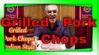 Pork chops grilled Italian style herbs grilledpork italian greek [upl. by Theodosia]