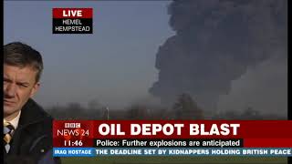 Buncefield Oil Depot Disaster  BBC News 24  11122005  1130am [upl. by Leiram]