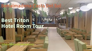 Best Hotel Triton Superior Room Tour Benalmadena Costa Del Sol Spain [upl. by Assirroc742]