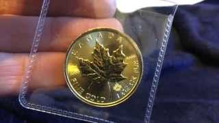 2015 Canada 1 Oz Gold Maple Leaf Coin [upl. by Myke299]