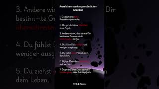 Anzeichen starker persönlicher Grenzen motivation darkpsychology facts [upl. by Neufer]