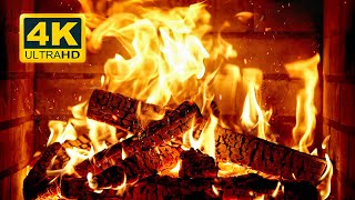 🔥 FIREPLACE Ultra HD 4K Fireplace with Crackling Fire Sounds Fireplace Burning Fire Background [upl. by Neona496]