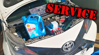 Doing a Minor Service on a Toyota Aygo 2018 [upl. by Bernat]