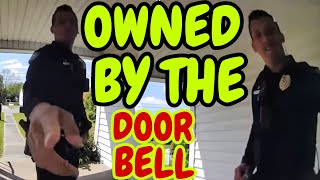 COPS BAFFLED AS THEYRE OWNED BY A DOORBELL [upl. by Humo]