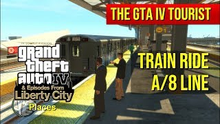 The GTA IV Tourist Train Ride and Stations Tour A8 green Line  Part 2 of 4  60 fps [upl. by Eryt]