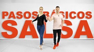 1 Pasos Básicos de Salsa  Aprende a bailar salsa con Alfonso y Mónica  Clases de salsa [upl. by Nosauq663]