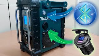 MAKITA BMR100 Job Site Radio add fast charging module and Bluetooth function [upl. by Suolhcin100]