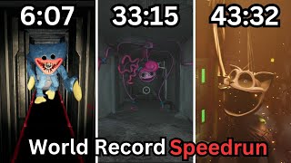 Poppy Playtime Chapter 123World Record SpeedrunGlitchless [upl. by Adnolrehs317]