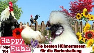 E104 Die besten Hühnerrassen für die Gartenhaltung HAPPY HUHN Welche Hühner eignen sich für Gärten [upl. by Findley939]