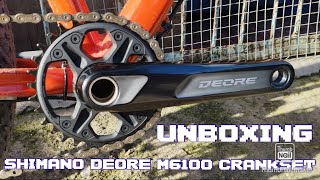 UNBOXING MY SHIMANO DEORE M6100 CRANKSET  SHIMANO [upl. by Ainar]