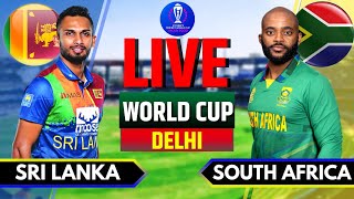 South Africa vs Sri Lanka Live  World Cup 2023  SA vs SL Live Match Today  SA vs SL Live Scores [upl. by Keener585]