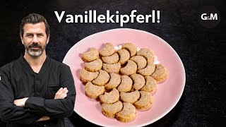 Rezept Vanillekipferl von Andreas Caminada  GaultMillau Schweiz [upl. by Ahar56]