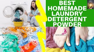 BEST HOMEMADE LAUNDRY DETERGENT POWDER WITH ESSENTIAL OILS DIY LAUNDRY BOOSTER WITH RECIPE🧺✔️ [upl. by Haletky]