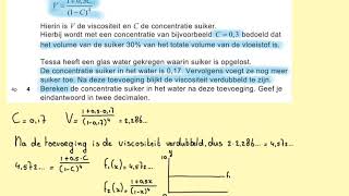 2019II Viscositeit vraag 4 en 5 havo wiskunde B [upl. by Diella]