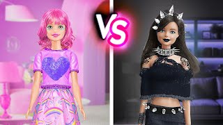 ONE COLOR CHALLENGE  Doll Makeovers and Yummy Food Challenges by 123 GO Galaxy [upl. by Fowler949]