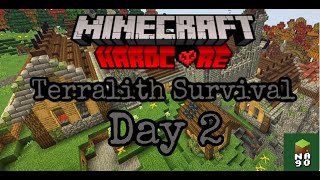 Exploring The Unknown Terralith Hardcore World 100 Days Ep 1 again  i died the first 5 min [upl. by Paff]