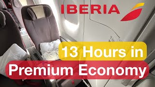 Premium Economy on Iberias Longest Flight  Review on Madrid to Santiago [upl. by Nue]