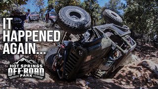 Getting Rowdy At Hot Springs OFFROAD Park Jeep Rollover [upl. by Mellar505]