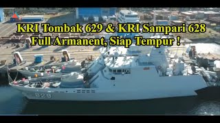 Setelah KRI Tombak 629 KRI Sampari 628 Juga Telah Dipasangi Meriam AU220M 57mm [upl. by Alekram]