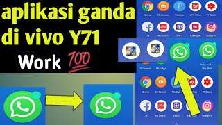 Cara membuat aplikasi ganda atau cloning aplikasi di hp Vivo Vivo y71 [upl. by Solotsopa]