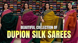 Experience The Luxurious Texture Of Dupion Silk Sarees [upl. by Hamo312]