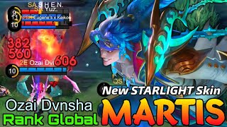 Nethersea Terror Martis New STARLIGHT Skin Gameplay  Top Global Martis by Ozai Dvnsha  MLBB [upl. by Laverne104]