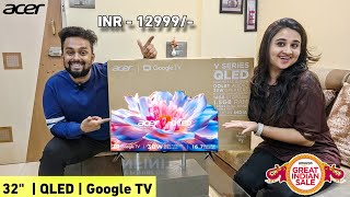 Acer 32 inch  QLED TV  V Series  Unboxing Installation amp Review acer smarttv [upl. by Hada221]