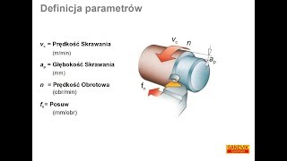 Teoria toczenia  podstawowe parametry skrawania [upl. by Idyak]