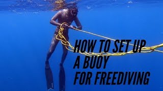 How PRO Freedivers Set Up Their Buoy  Depth Freediving Equipment [upl. by Sadnac593]