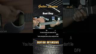 Bad Day  Daniel Powter  EASY Guitar Tutorial with Chords  Lyrics  Guitar Lessons [upl. by Adekram]