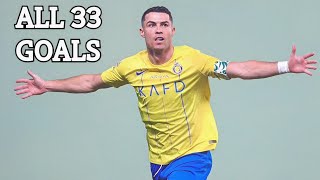 Cristiano Ronaldo All 33 Goals For Al Nassr FC So Far 2023 [upl. by Serene]