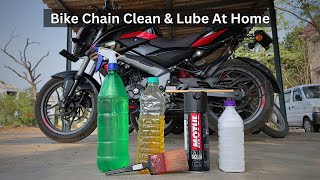 How To Clean amp Lubricate Bike Chain At Home  Motul Chain Spray Lube [upl. by Pillow]