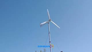 Zonhan 3kw wind turbine [upl. by Rabma]