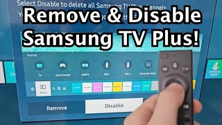 How to Remove amp Disable Samsung TV Plus on Samsung Smart TV [upl. by Lydon172]