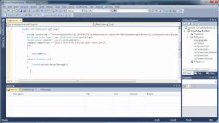 Connect to MySQL Database  Use Select Insert Update  C C Sharp Visual Studio 2010 [upl. by Ainer]