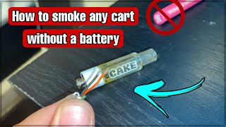 How To Smoke ANY Cart Without A Battery  USB Wire Method [upl. by Annaehs]