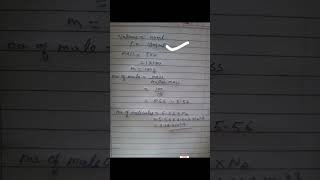 How to calculate number of molecules of water shorts viralvideo moleconcept [upl. by Dymoke357]