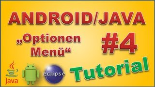 Android Apps programmieren 4  Optionen Menü German Deutsch HD [upl. by Ahsetal47]