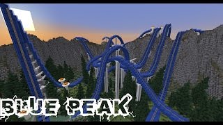 Minecraft Roller Coaster  Blue Peak 6 Min ★ [upl. by Thorwald]