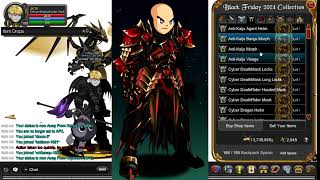 AQW Black Friday chest cape 2024 showcasegoing rare soon and where to get black fiend of nulgath [upl. by Eisenberg]