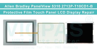 2713PT10CD1B Allen Bradley PanelView 5310 Front Overlay Touch Digitizer Glass LCD Display Repair [upl. by Mccourt]