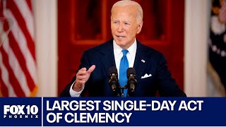 President Biden commutes 1500 sentences pardons 39 people [upl. by Einyaj]