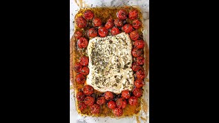 Trending TIK TOK PASTA  Baked Feta and Cherry tomatoes pasta [upl. by Drawyah]