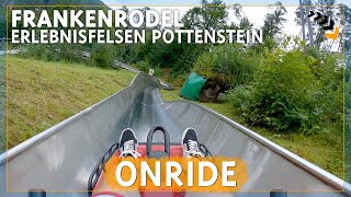 Frankenrodel  Erlebnisfelsen Pottenstein  Wiegand  Sommerrodelbahn  POV [upl. by Seda]