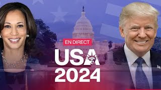 ELECTION AMERICAINE 2024 EN FRANCAIS DIRECT… [upl. by Edmund536]