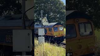 Class 66770 passing Crewkerne Henley Crossing [upl. by Zysk]