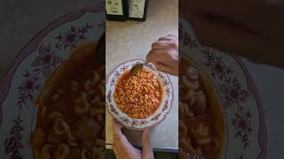 Campbells Spaghetti and Meatballs Review Part 2 foodshorts pasta [upl. by Buyer]